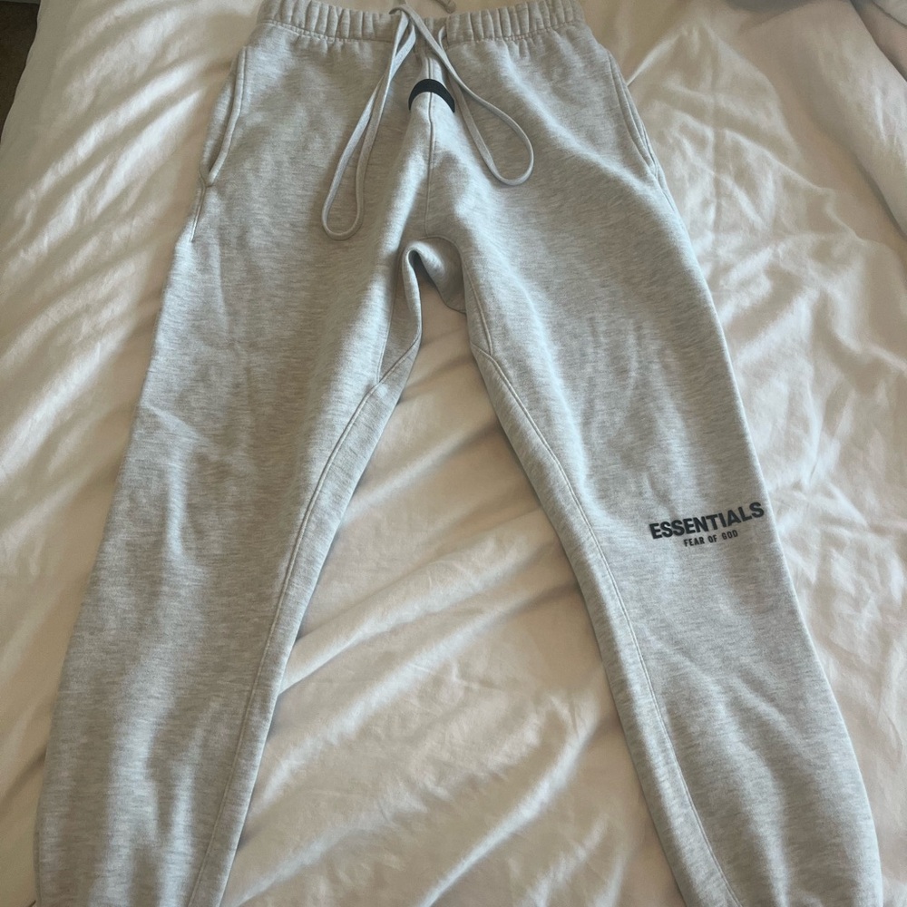 Fear of God Essentials Light Gray Joggers
